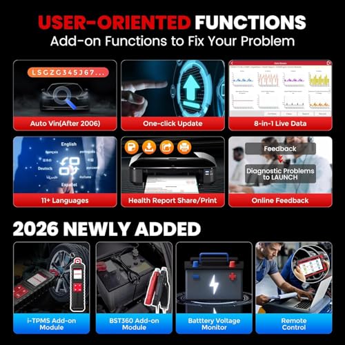 Launch X431 CRP919E 2026 Scan Tool,OBD2 Scanner with ECU Coding, 35+ Resets | Bidirectional, CRP919EBT, Code Reader, Full System, Active Test, CANFD DOIP, FCA Autoauth, TPMS &BST360, 2-Year Free Update