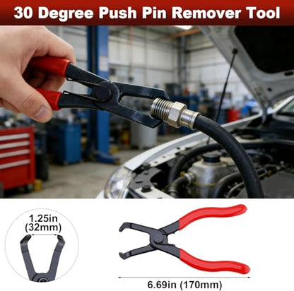 8MILELAKE 8Pcs Fuel Line Disconnect Plier Set, Fuel Line Hose Clamp Removal Pliers, Electrical Disconnect, Push Pin Tools, Relay Puller, Panel Clip Remover & Filter Caliper