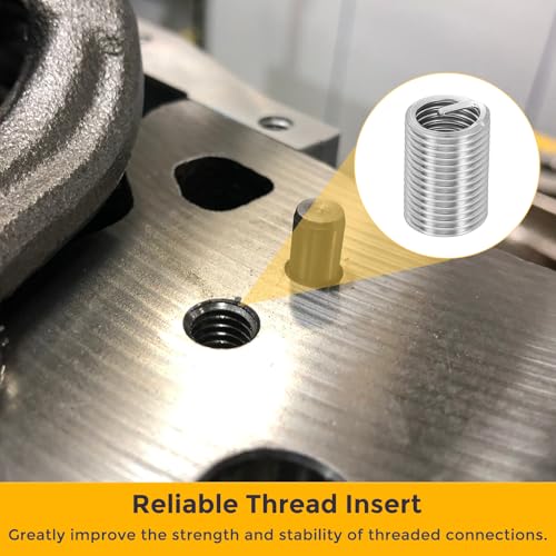 HARFINGTON 20pcs Wire Thread Repair Inserts M12 x 1.75 x 2.5D (30mm) Metric 304H Stainless Steel Helical Coiled Wire Screw Threaded Sleeve Sheath for Automotive Repairs - size: M12 x 1.75 x 2.5D