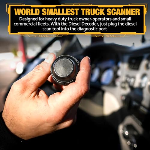 Diesel Laptops Heavy Duty Truck Scanner with DPF Regens Diesel Decoder Mobile Diagnostic Tool for Use with Cummins, Volvo, Paccar, International Vehicles and Repair Information for iOS & Android