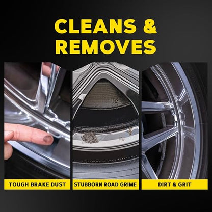 Meguiar's Hot Rims Chrome Wheel Cleaner, Deep Foaming Rim Cleaner Spray Formulated to Effectively Clean Chrome Wheels for an Impeccable Mirror-Like Shine, 24 Oz - size: 1 Pack