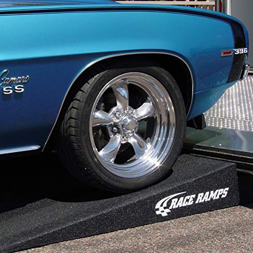 Race Ramps 2-Pack RR-TR-7 Trailer Ramp, Lightweight & Non-Scratch for Maintenance & Display, 7" - Portable Automotive Platform Riser for Loading, Oil Changes and Garage Use