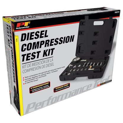 Performance Tool W89731 Diesel Compression Test Kit - Professional Grade Diagnostic Tool for Accurate Engine Performance Analysis and Maintenance - style: Diesel Compression Test Kit