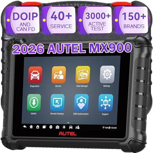 Autel MaxiCheck MX900 Scanner, 2026 Bidirectional Scan Tool with 3000+ Active Tests, All System Diagnosis, CAN FD/Do IP, OE No-IP Limited, Upgrade MK808S MK808BT MX808S MK808Z Same as MK900
