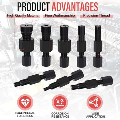 Motorcycle Blind Inner Bearing Puller Tool Kit, 8-32mm Collets Internal Bearing Removal Tool with Slide Hammer, 9 pcs Inner Bearing Extractor Kit - size: 9pcs with Slide Hammer