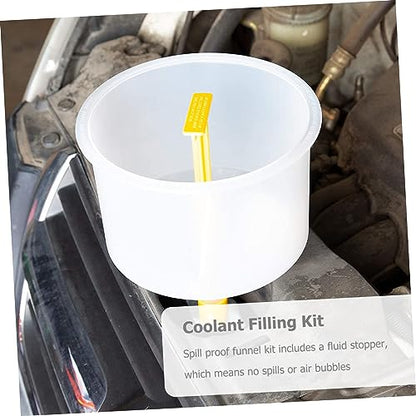 C Radiator Funnel Kit 15 Tools No-Spill Coolant Filling Funnel Kit for Car Repair