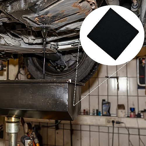 2 Pack 22'' Square No Splatter Pad, Oil Drain Splash Pad Fits Most Oil Drains Anti Splash Oil Change Mat for Car Changing Oil Transmission Drain Pan - size: 2 Pack 22"
