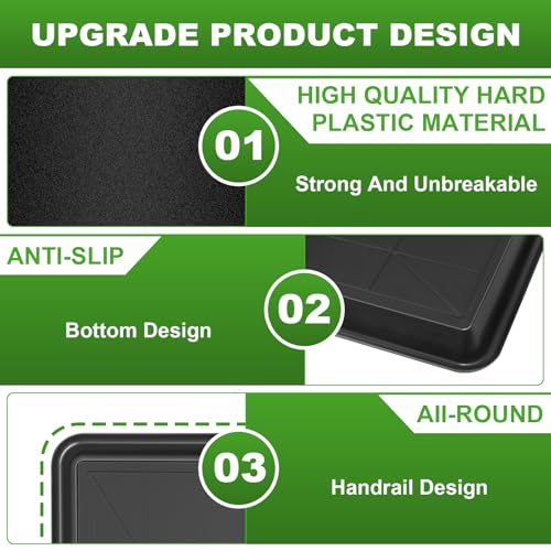 6 Pcs Oil Oil Drip Tray - 35.4 x 24 x1.6 Inches, Large Oil Drip Pans for Under Car Garage Floors, Extra Large Oil Catch Pan for Car Driveway Automotive - size: 6
