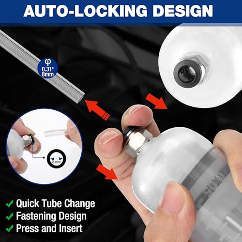 WORKPRO 200CC Manual Fluid Extractor, Multi-Purpose Oil Syringe Suction Pump, Manual Extraction and Filling Pump, Automotive Oil Syringe - size: 200cc
