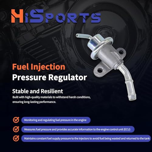 HiSport 16740-MBW-J32 Fuel Injection Pressure Regulator Compatible with Honda CBR600F4i 2001, 2002, 2003, 2004, 2005, 2006 - size: HSFPRBW532