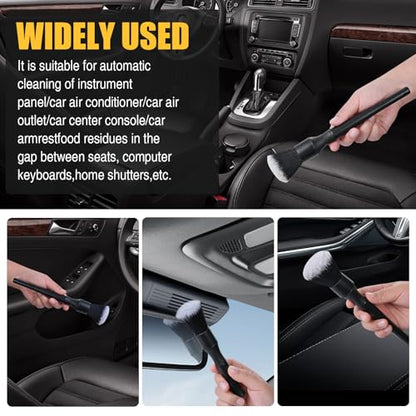 Car Detailing Brush Set Interior Dust Brush,Cleaning Tool Efficient Dust Removal for Car Interior,Computers,Keyboards,Digital Device