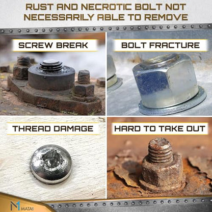 Screw Extractor Set for Stripped, Broken, Damaged Screws - 22 pc, Silver - Remover Kit w/Drill Bits, Extractors, Bit Extension & Socket Adapter - color: Silver