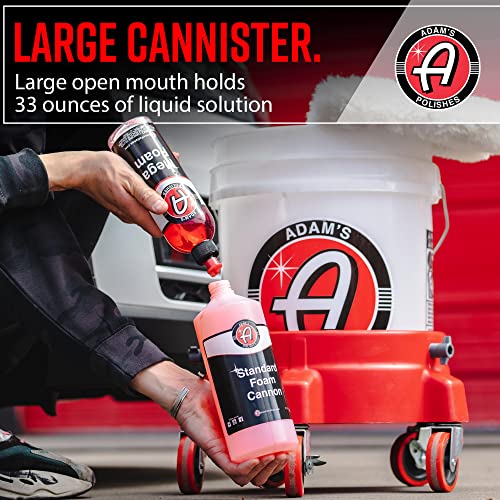 Adam's Polishes Standard Foam Cannon & Snub Nose Combo - Foam Cannon Soap Sprayer for Car Wash, Patio & House Cleaning | Sprayer Cleaner Cannister for Pressure Washer