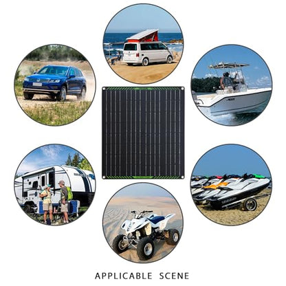 Topsolar 20W 18V Solar Panel Portable Battery Charger/Maintainer for Car, Motorcycle, Boat, RV, Trailer, Snowmobile - size: 20W