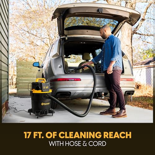 Vacmaster Professional 6 Gallon 4.5 Peak HP Wet/Dry Vacuum with Self-Cleaning Filter System - VDK611PF 0201 - size: 6 gallons