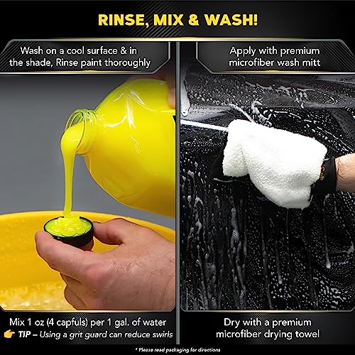 MEGUIAR'S Meguiar's G17748 Ultimate Wash & Wax, 48 oz, Yellow, 48 Ounces - style: Ultimate Wash & Wax