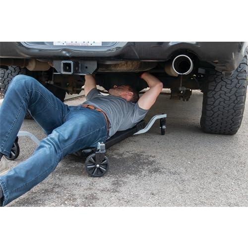 Performance Tool W85014 Low Profile Oversized Shop Mechanic X-Frame Creeper with Extra Padding, 38-Inch x frame oversized - style: 38" Oversized Frame