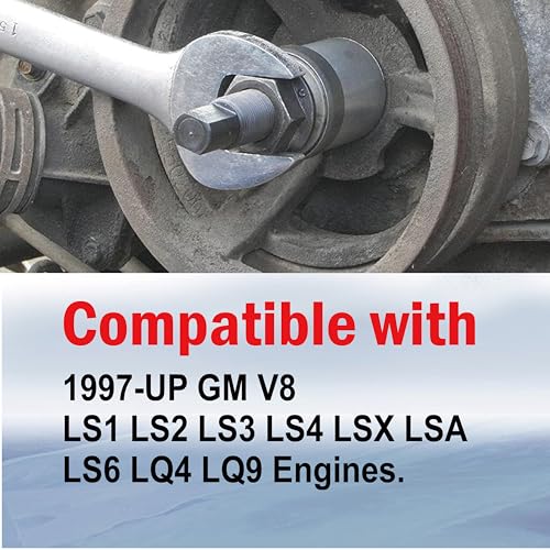 LS Harmonic Balancer Installation Tool, Crank Pulley Install Tool 551141, Compatible with GM 1997-UP V8 LS1 LS2 LS3 LS4 LSX LSA LS6 LQ4 LQ9 （Thread Size M12 × 1.75）