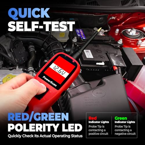 Autel PowerScan Circuit Tester 2026, Power Circuit Probe Tool，12V-24V Electrical Short Open Breaker Circuit Finder, AC/DC Voltage Resistance Duty Cycle Activating Component, w/ 20ft Extension Cable