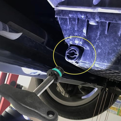 oil drain plug, oil pan drain screw 06L103801,6 with removal wrench, suitable for Volkswagen, Audi 3 EA888