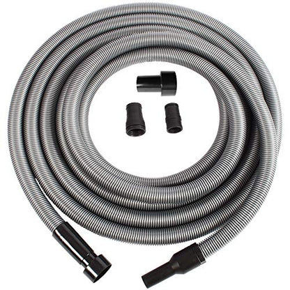 Cen-Tec Systems 94159 Premium 30 Ft. Shop Vacuum Hose with Power Tool Adapter Set Silver - size: 30 Ft. Hose