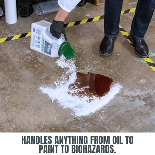 Zorbent Oil Spill Absorbent | 1 Cu Ft Bag Cleans up to 6 Gallons of Liquid. Replaces 90 lbs of Clay. Non-Toxic, Low-Dust, with Cleaning Agent. For Fast Industrial Spill Cleanup - size: 960 Ounce (Pack of 1)