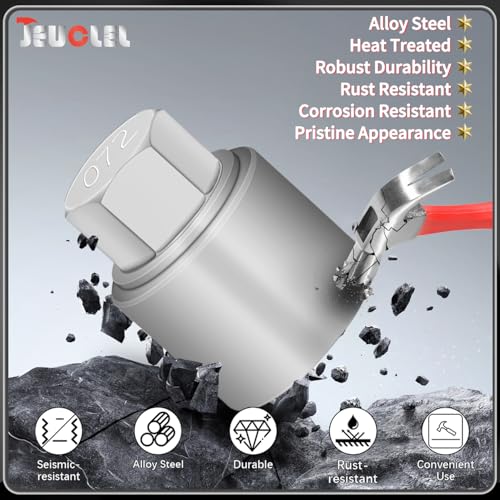 072 Wheel Locking Nut Key for Nissan Infiniti, ID 21mm Lug Socket | Wheel Lock Nut Socket Adapter, Anti-Theft Lug Nut Removal Tool, Anti-Theft Screw Remover, Repair Tool, Tyre Fitting, garage - size: socket 072