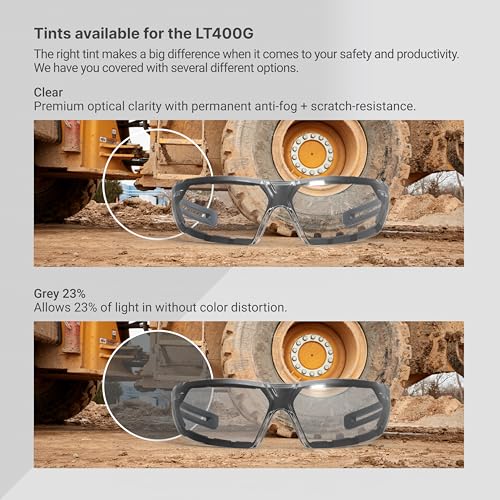 HexArmor LT400G Safety Glasses - color: Clear / Trushield-2sf