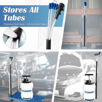 FIRSTINFO A1107USY5 10.5L Patented Pneumatic/Manual Oil Extractor 5 Tubes - size: 10.5L