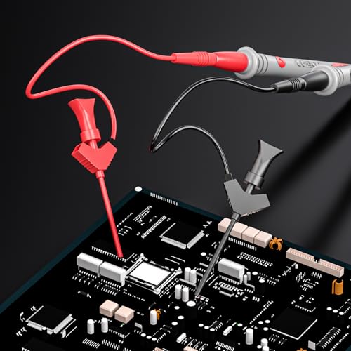 Goupchn Silicone Multimeter Test Leads Kit 33PCS for Electrical Testing | Replaceable Wire Piercing Probes Set, Alligator Clips Cable Wires, Test Hook Clips, Testing Tweezer - style: 33PCS