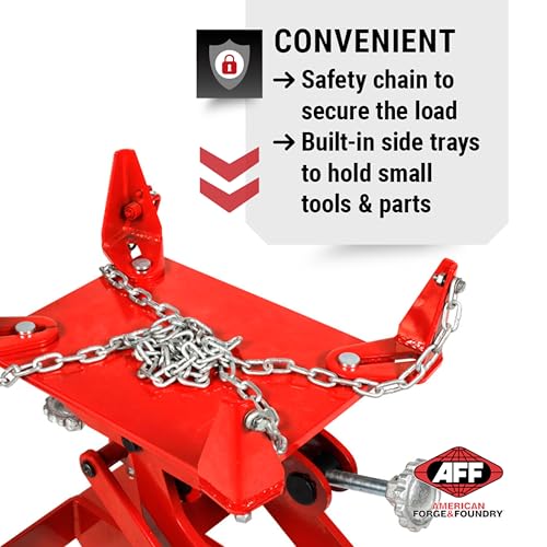 AFF Transmission Jack - Low Profile Manual Hydraulic Transmission Floor Jack (Available in Multiple Capacities) - size: 4400 lbs Capacity