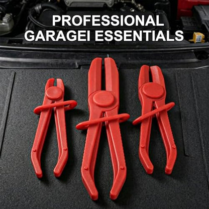 3 PCS Hose Pinch Off Pliers, Plastic Clamp Pliers Set for Automotive Flexible Hoses, Gas Lines Radiator Brake Coolant and Fuel Lines