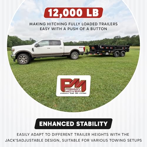 Primary Mover 12K Double Acting Hydraulic Trailer Jack (12,000 lb) - Power Jack 12K, Lift Trailer Jack Stand with Hydraulic Power Unit - style: 12k Jack Kit "Weld on"