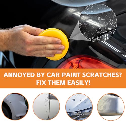 2026 Upgraded Car Scratch Remover for Vehicles, Professional Car Paint Scratch Remover for Light Medium Scratches, Car Scratch Repair Kit Safe for All Paint Colors, Easy to Use Auto Detailing Polish