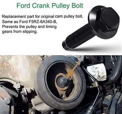 Engines Repair Tools Kit-Valve Spring Compressor Tool, Crankshaft Positioning Tool, Cam Phaser Holding Tool, Timing Chain Locking Wedge Tool, Crankshaft Pulley Bolt for Ford 4.6L 5.4L 6.8L 3V Engines