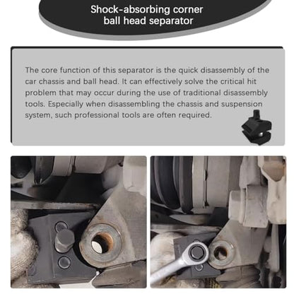 BESULEN Suspension Strut Split Hub Steering Knuckle Spreader Tool, Double-Sided Reinforced Shock Absorber Strut Remover, Lower Control Arm Ball Joint Prying Spliter, Universal Fit
