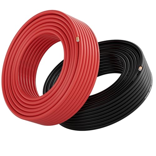 12 Gauge Wire (2-Pack Red/Black Each 25 FT), 12AWG CCA, Low Voltage Automotive Primary Harness Wire for Battery, Car Audio, Remote Trailer, Security Alarm, Hook Up Electrical Wires for DIY DC - color: Black+Red, size: 25FT-2PK
