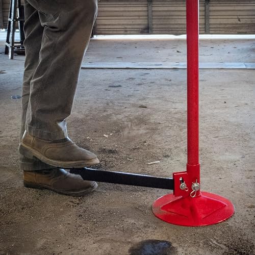 SUNEX TOOLS 6810A, Underhoist Support Stand with Foot Pedal, ¾ Ton Capacity, Large Base, Bearing Mounted Spin Handle, Height Adjustment Under Load, Lightweight, Supports Vehicle Components Only - size: With pedal