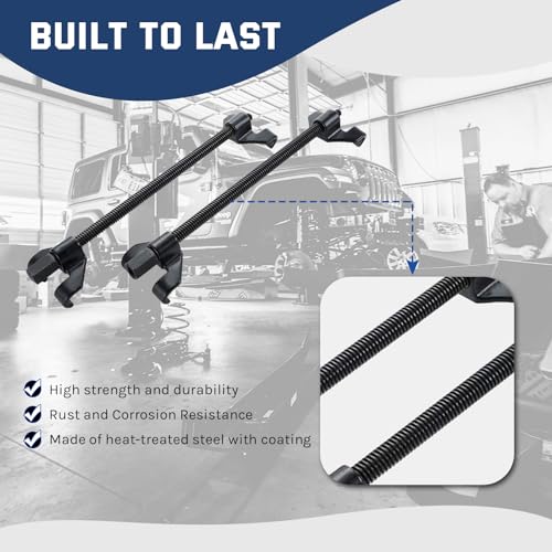 DASBET 14" Coil Spring Compressor Tool Suspension Strut Remover Installer Kit Macpherson Coil Spring Compressor