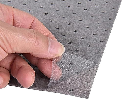 PONO Premium Polypropylene 150' L x 15" W Absorbent Mat Roll Gray Heavy Weight Oil Absorbing Mats Universal Oil for Absorbing Oils, Water, Solvents, Coolants and More - size: 1Roll, 150' L x 15"
