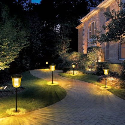 Solar Pathway Lights Outdoor, Solar Lights Outdoor Waterproof IP65, 200 LM Auto On/Off Solar Lights Garden,Outdoor Solar Lights for Yard Garden Walkway Driveway Path - size: 1 Pack-200 Lumen