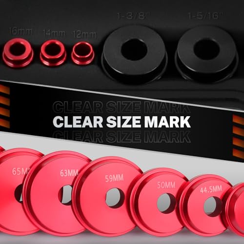 BILITOOLS Bearing Race and Seal Driver Set, 43PCS SAE & Metric | 4 Handles & 39 Dual-Sided Adapters, Bearing Press Kit, Complete Seal Installer Kit, Portable Storage Case - size: 43 Piece Bearing Press Kit