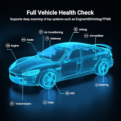 GOOLOO DS100 OBD2 Scanner Bluetooth, Wireless All System OBD2 Scanner Diagnostic Tool, Check Engine, Live Data, 6 Reset Services, Read and Clear Error Codes for All OBDII Protocol Cars Since 1996