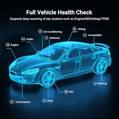 GOOLOO DS100 OBD2 Scanner Bluetooth, Wireless All System OBD2 Scanner Diagnostic Tool, Check Engine, Live Data, 6 Reset Services, Read and Clear Error Codes for All OBDII Protocol Cars Since 1996