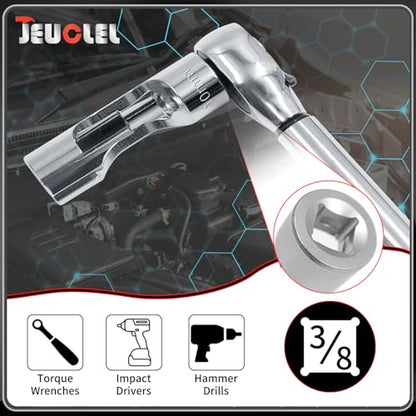 10mm 3/8" Drive Diesel Injector Fuel Line Socket, Flare Nut Wrench | Fastener Bent Pipes, Wired Temperature Sensors, EGT Sensor, Thermo Switches, ABS Tubes, Strut Nut Extractor - size: 10mm