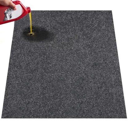 VEVOR Garage Floor Mat, 36 x 60 Inch Oil Spill Mat Garage Floor Mat for Under Car, Waterproof Backing Absorbent Pad for Garages Greenhouses Entrance, Durable & Reusable - size: 3' x 5'