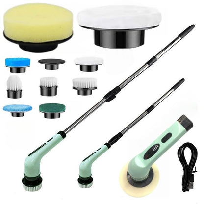 Electric Rotating Cleaning Brush, IPX7 Waterproof Cordless Power Cleaning Brush Set with,Cleaning Ceilings, Floors, Floor Tiles, Kitchens, and bathrooms; maintaining Sofas, Cars