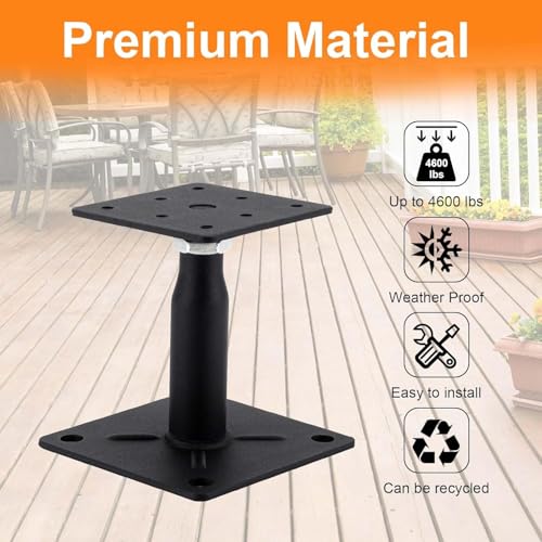 2 Pack Adjustable Support Jack for The Floor,Floor Beam Leveler,RV Step Stabilizer,Mini Screw Jack- Post 7" to 10" - size: 7"-10"