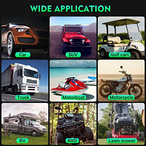 35Amp Car Battery Charger, 12V 35A/24V 18A Lithium LiFePO4 Lead Acid AGM/Gel Charger, Battery Desulfator, Trickle Charger/Maintainer for Car Boat Motorcycle Truck Lawn Mower