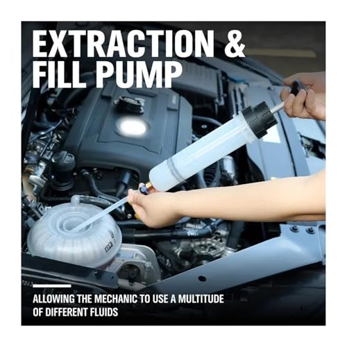Car Oil Fluid Extractor Siphon Pump Brake Fluid Fluid Syringe Pump Auto Manual Suction Vacuum Fuel Transfer Hand Pump Dispenser(500ML) - color: 500ML